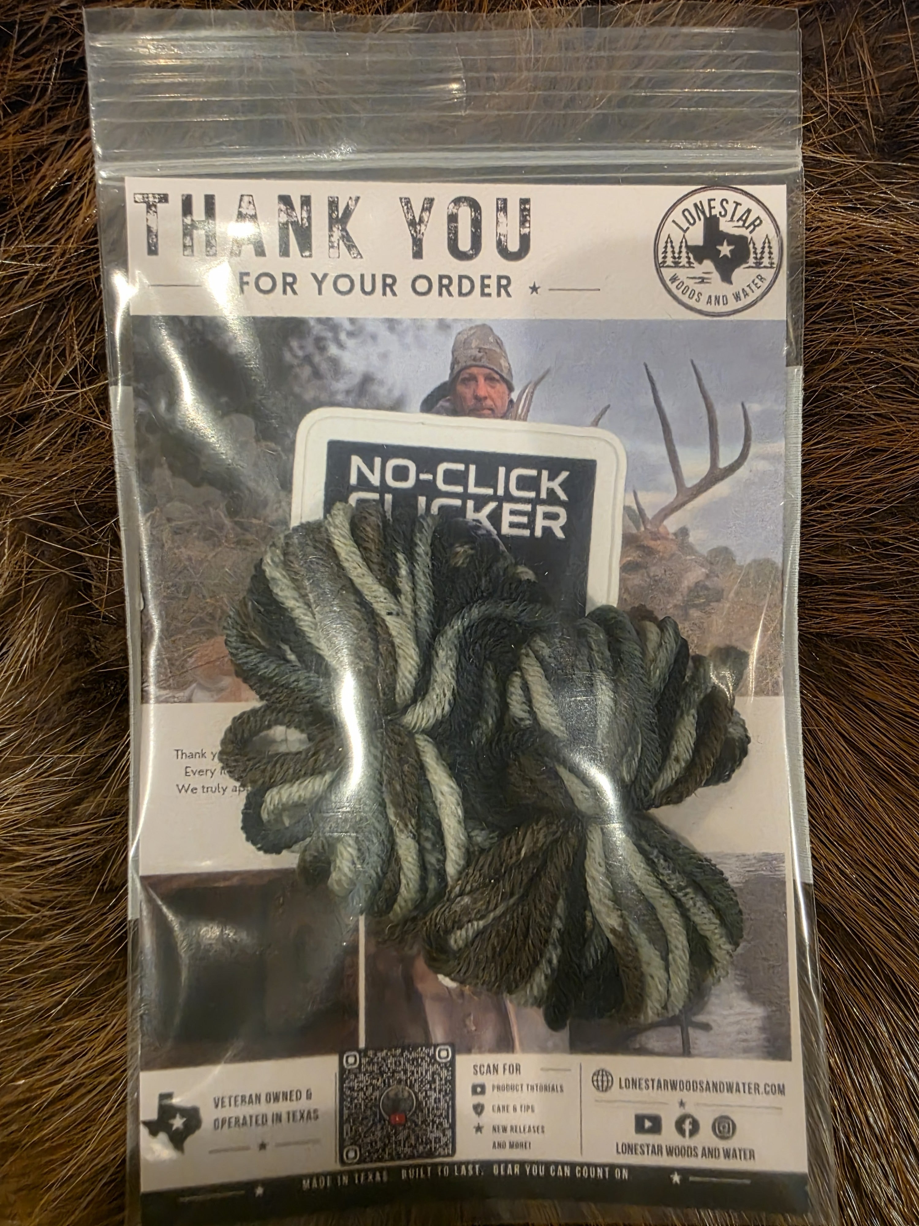 Lonestar Woods and Water Merino Wool String Silencers – 1 Pair (Woodland Camo)