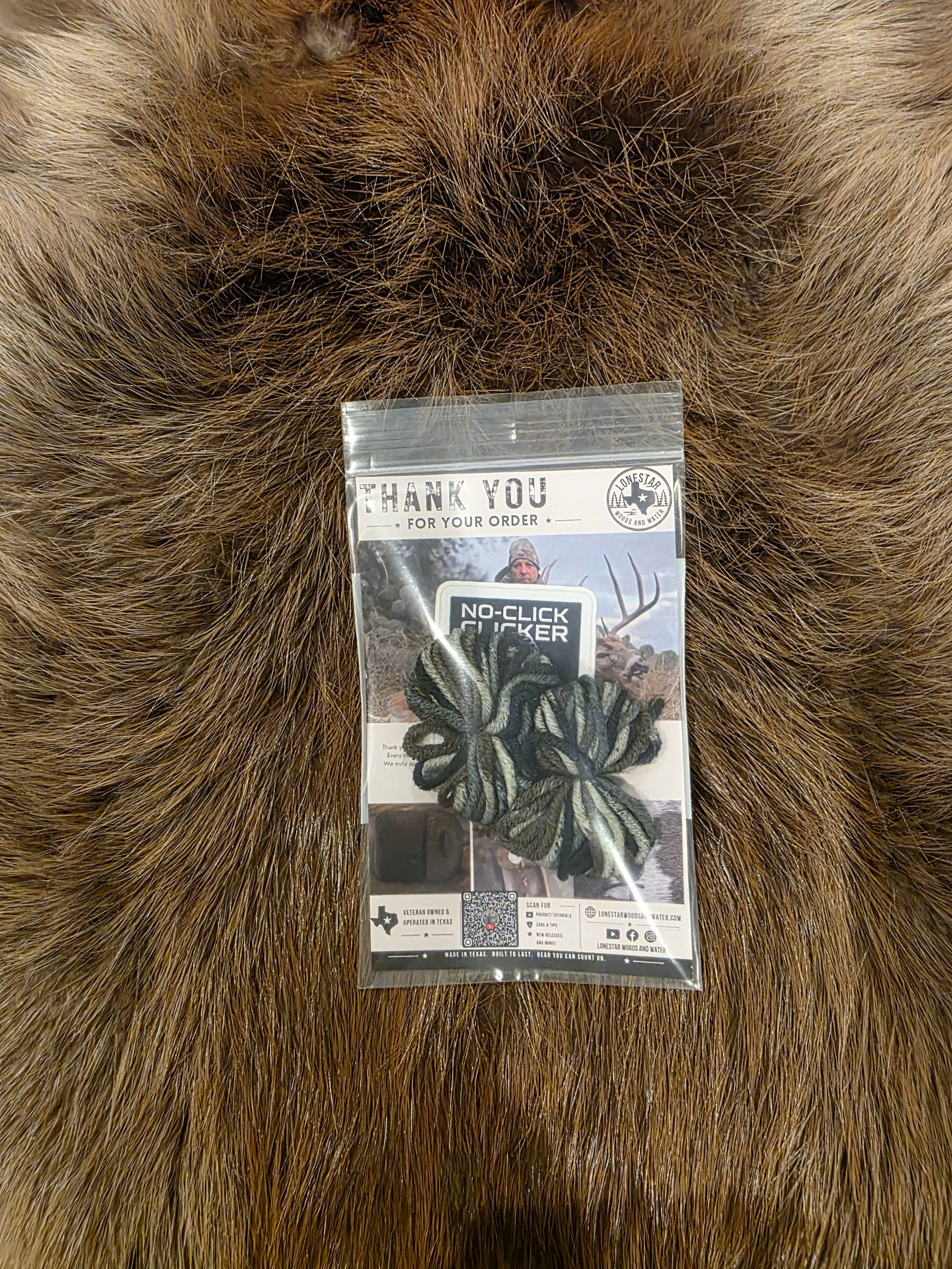 Lonestar Woods and Water Merino Wool String Silencers – 1 Pair (Woodland Camo)